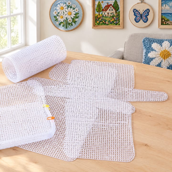 Clear Plastic Needlepoint Canvas Sheets