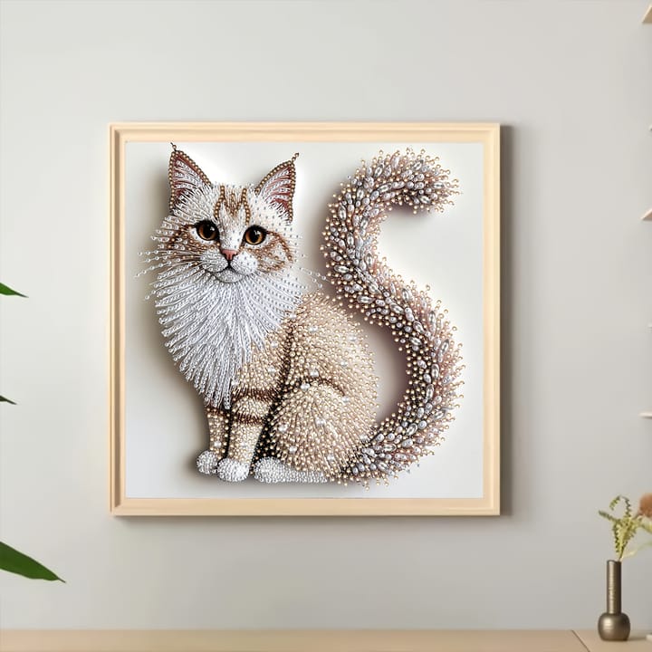Fluffy Kitten Diamond Art Kit