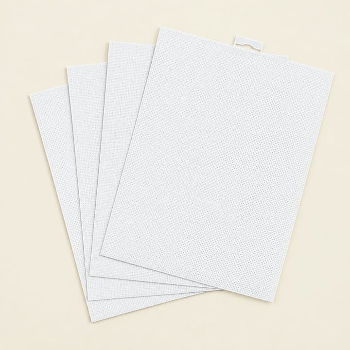 White 14 Count Plastic Canvas Sheets, 4 sheets
