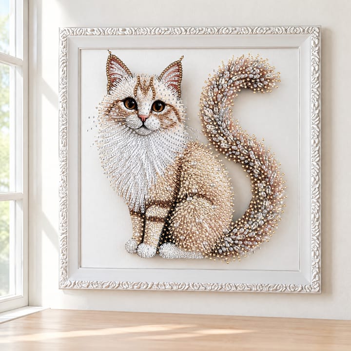 Fluffy Kitten Diamond Art Kit