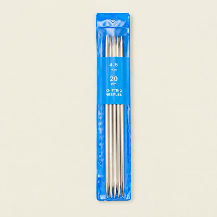 Stainless Steel Double Pointed Needles, 4.5