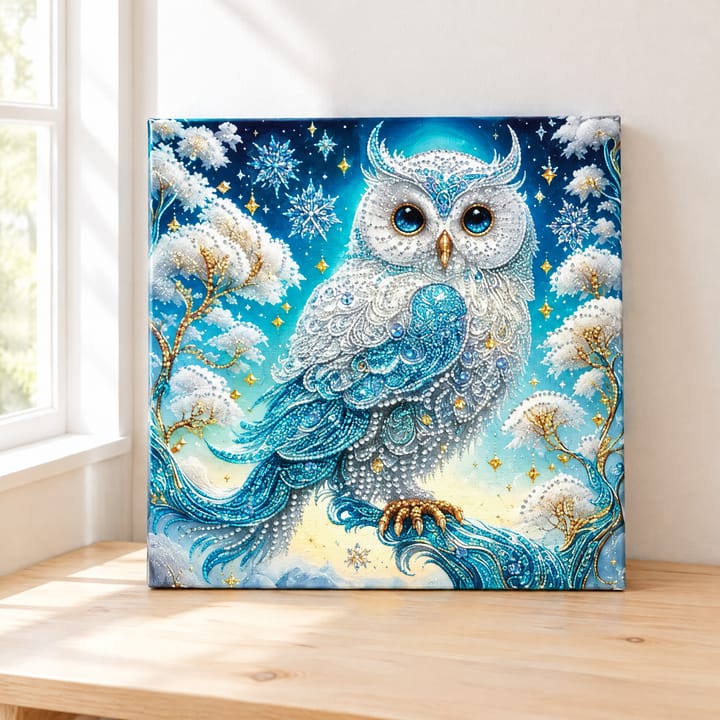 Owl on Branches Diamond Art Kit