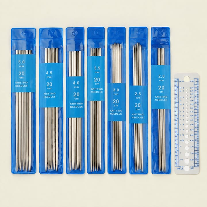 Stainless Steel Double Pointed Needles