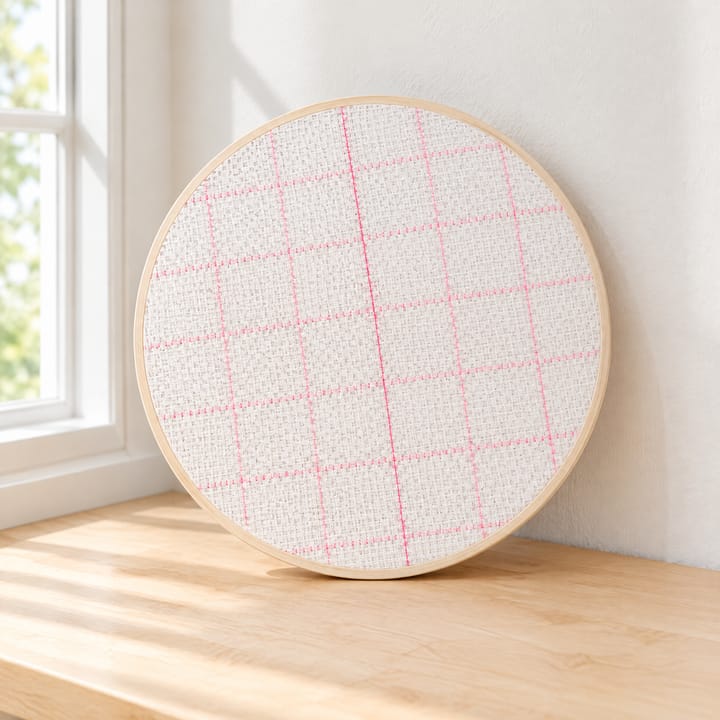 White Latch Hook Canvas Base Cloth