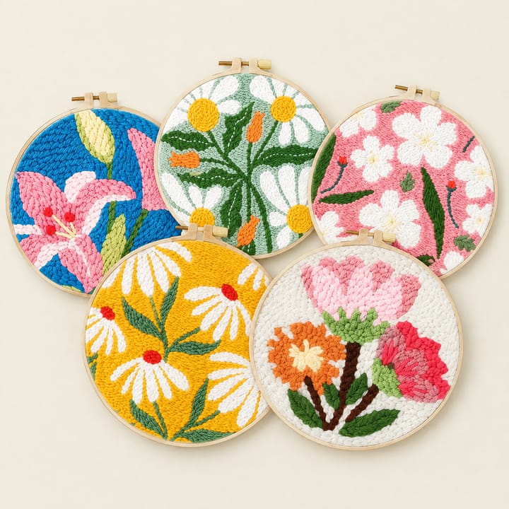 Floral Punch Needle Kit