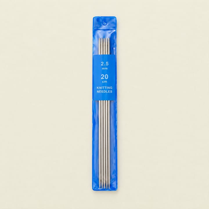 Stainless Steel Double Pointed Needles, 2.5
