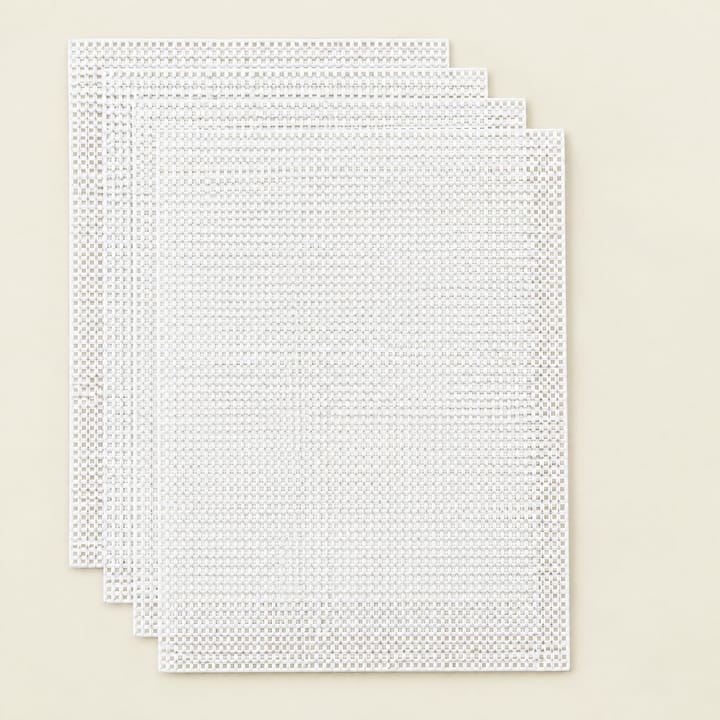 White Plastic Canvas Sheets 4 Pack