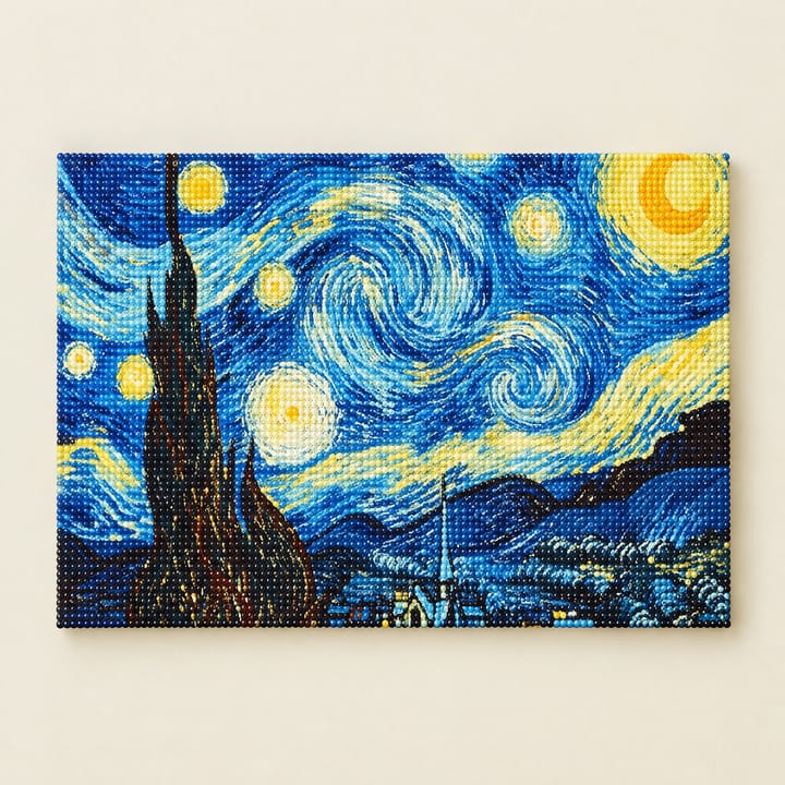 Starry Night Diamond Painting Kit, Starry Night