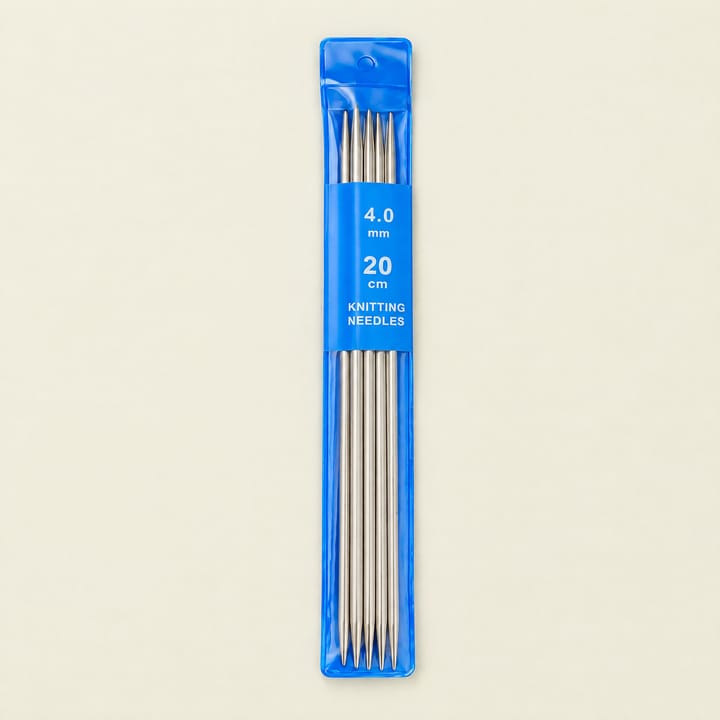 Stainless Steel Double Pointed Needles, 4.0