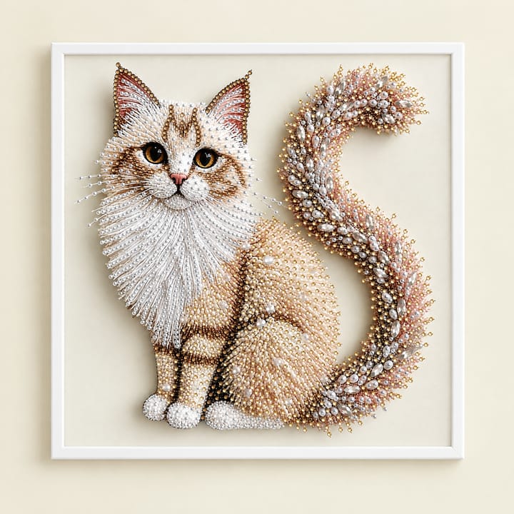 Fluffy Kitten Diamond Art Kit