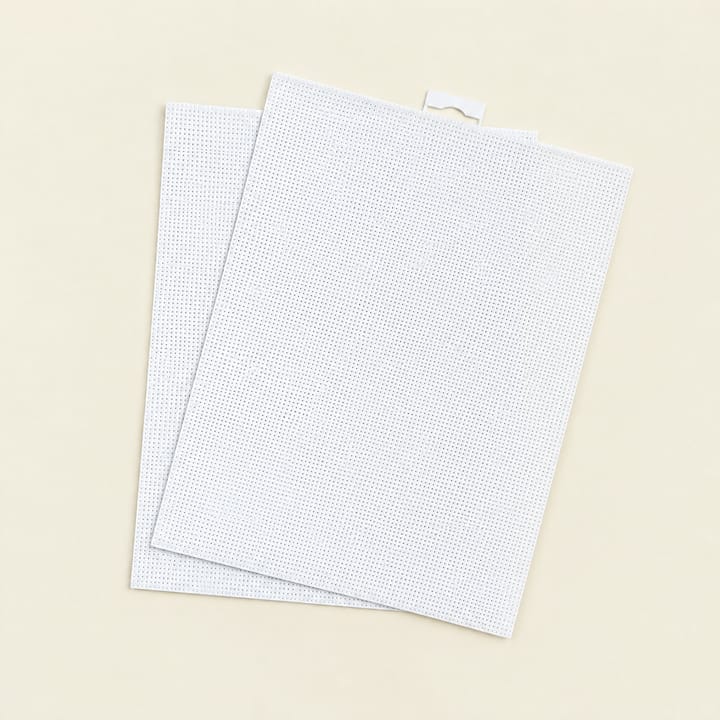 White Plastic Mesh Canvas Sheets, 2 sheets