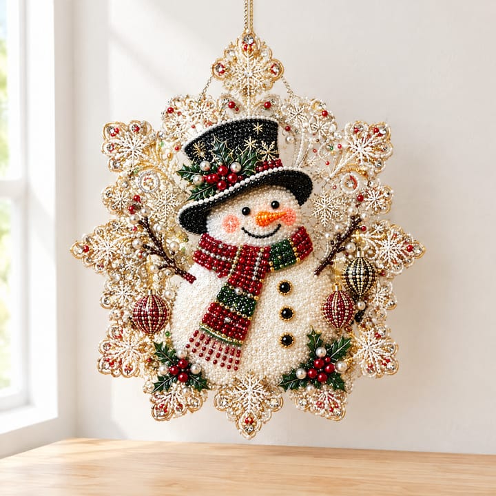 Christmas Pearl Diamond Art Hanging Kit
