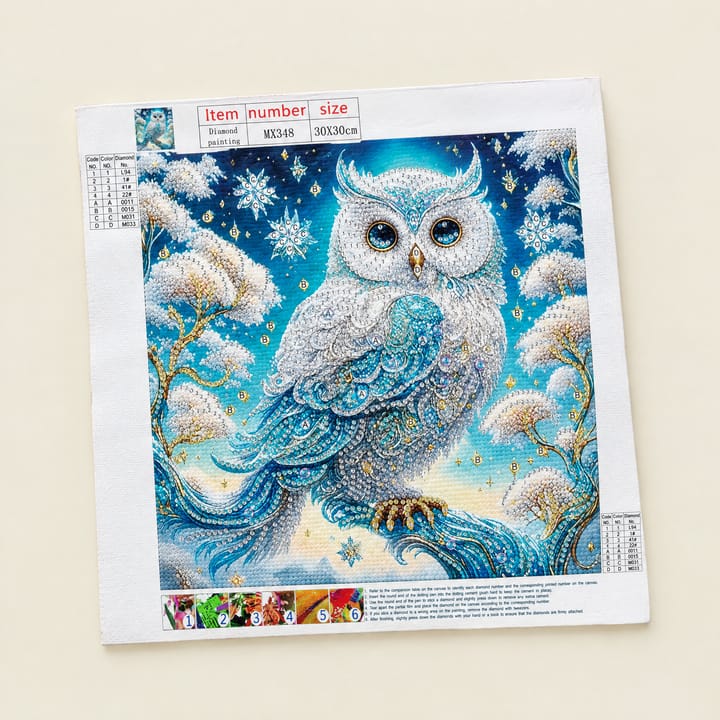 Owl on Branches Diamond Art Kit