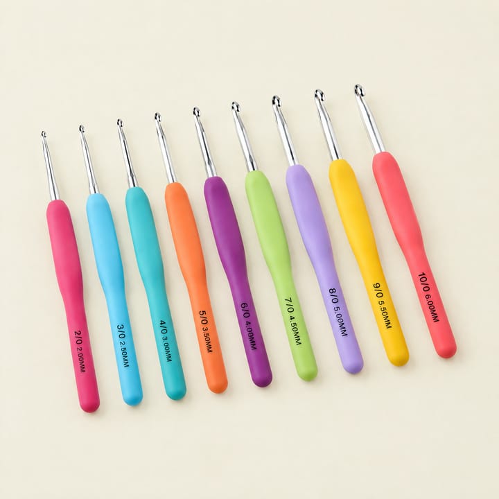 Everyday Crochet Hook Set, 9 hooks with storage bag