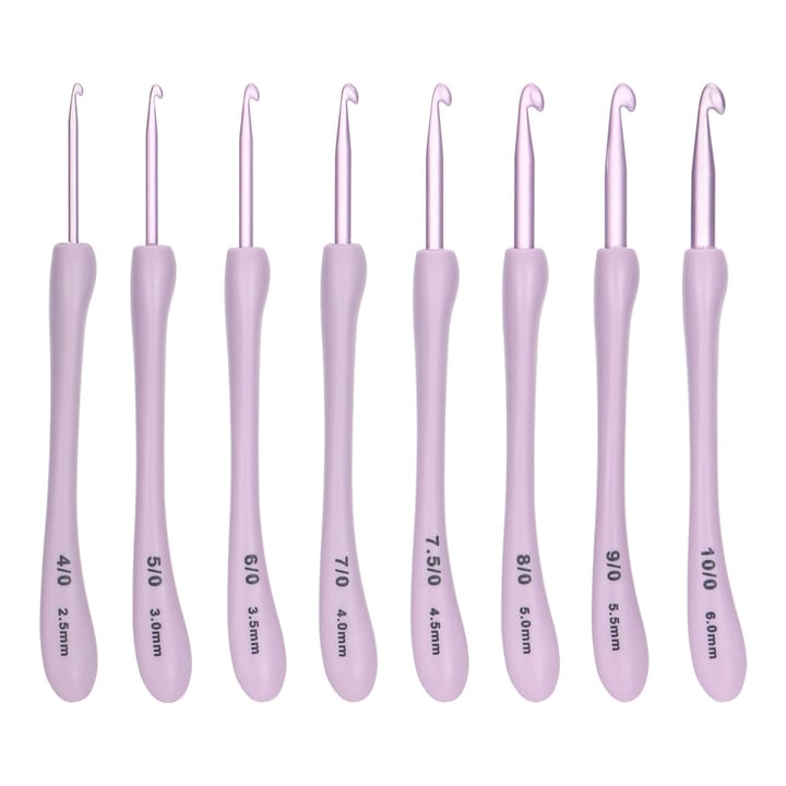 Purple Aluminum Crochet Hook Set