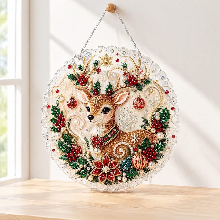 Christmas Pearl Diamond Art Ornament Kit
