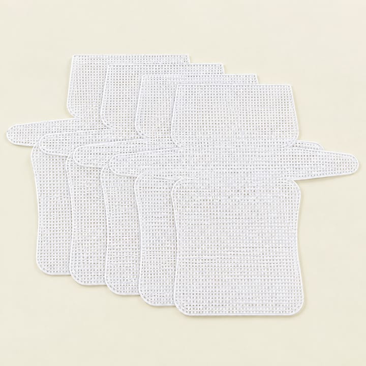 Clear Plastic Needlepoint Canvas Sheets, 4 sheets