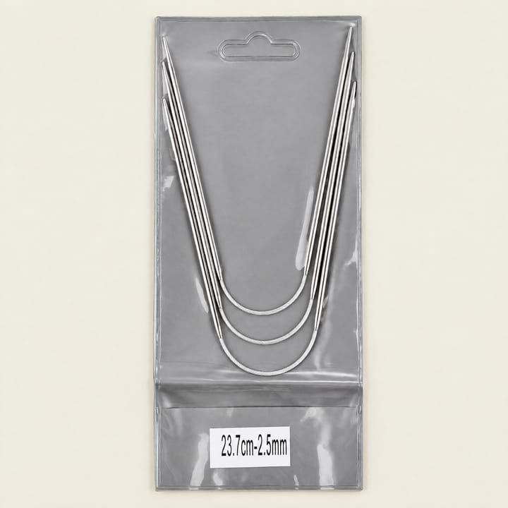 Steel Circular Knitting Needle Set, 2.5