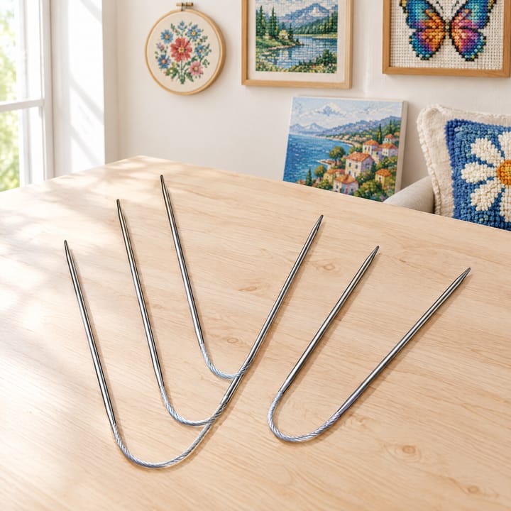 Steel Circular Knitting Needle Set