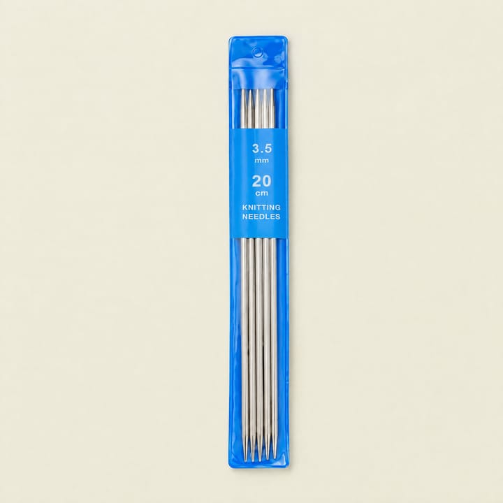 Stainless Steel Double Pointed Needles, 3.5