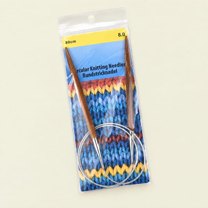 Bamboo Circular Knitting Needles, 8.0