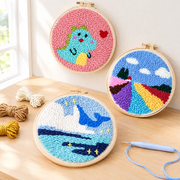 Floral Punch Needle Kit