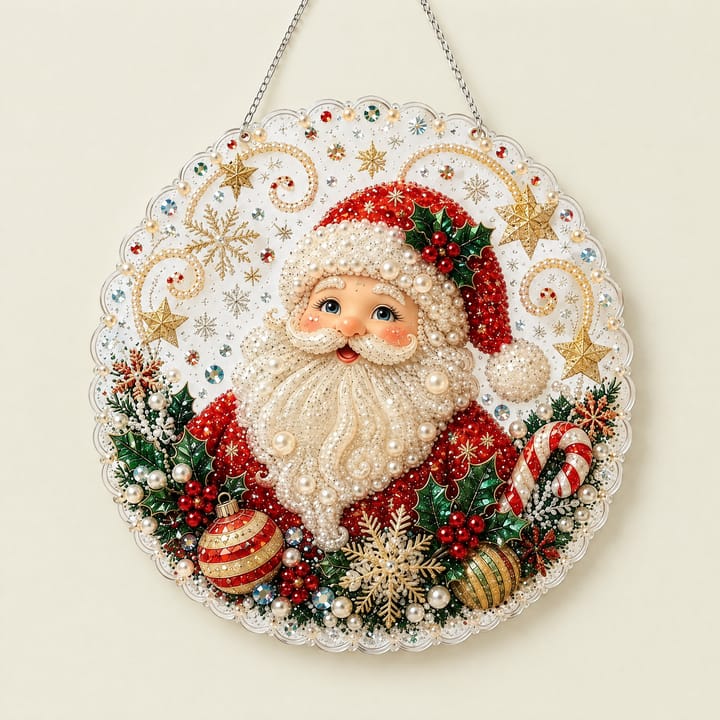 Christmas Pearl Diamond Art Ornament Kit