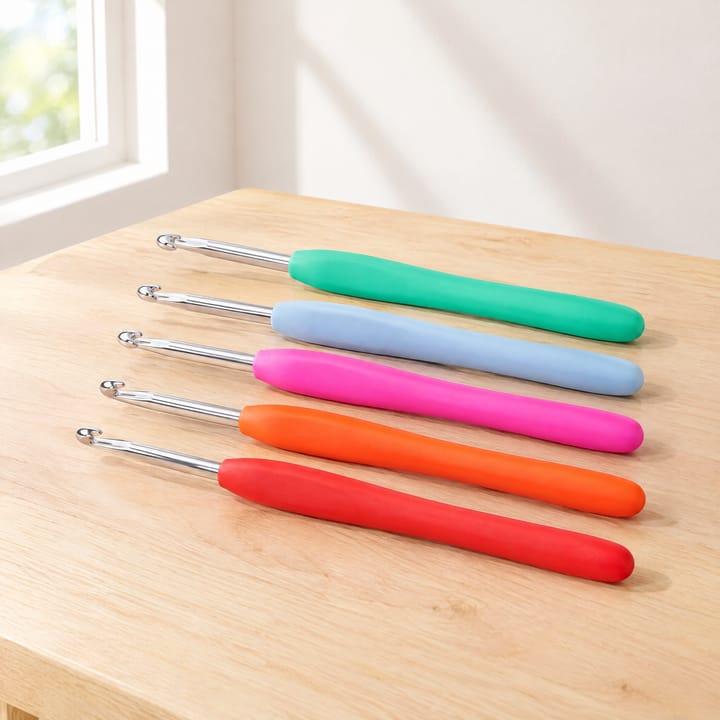 Rainbow Aluminum Crochet Hook Set