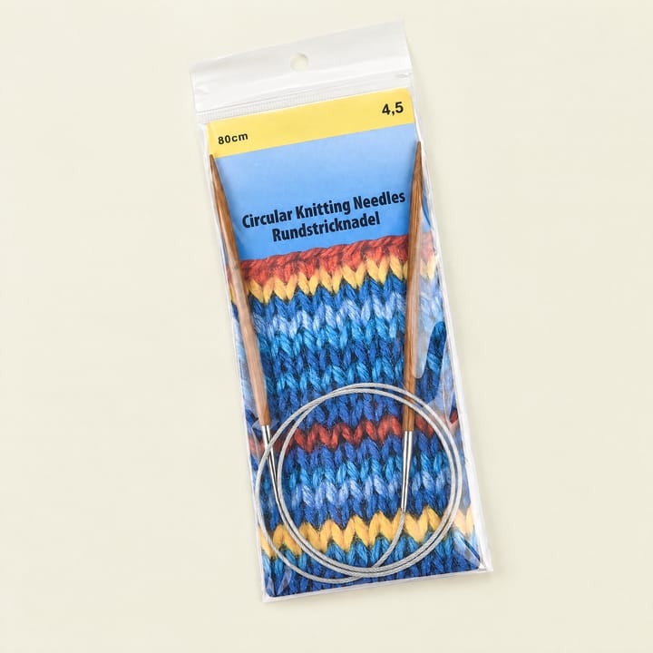 Bamboo Circular Knitting Needles, 4.5