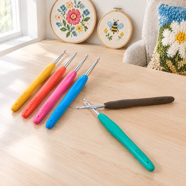 Rainbow Aluminum Crochet Hook Set