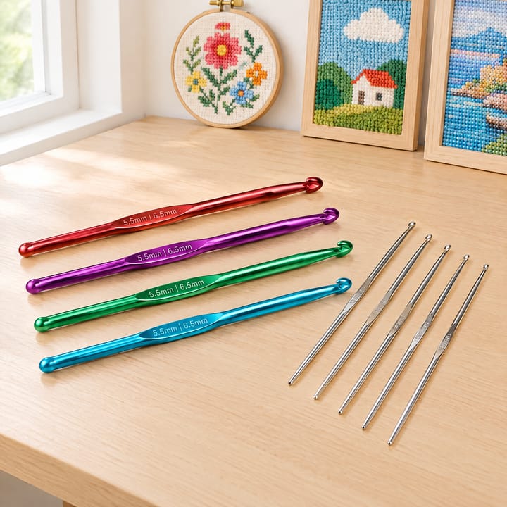 Colorful Aluminum Crochet Hook Set