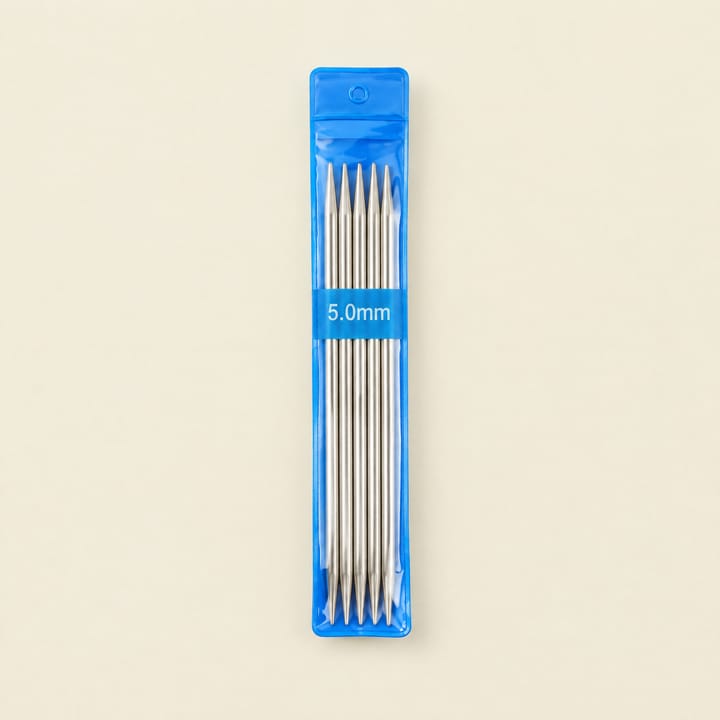 Silver Stainless Steel Knitting Needles